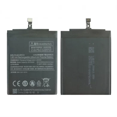 Vente en gros pour Xiaomi Redmi 5A Batterie 2910MAH Nouvelle batterie de batterie BN34 2910 MAH 3.85V Batterie