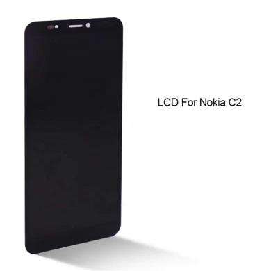 Wholesale lcd display tela de toque digitador digitador conjunto de telefone celular para Nokia C2 display LCD