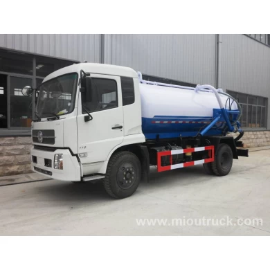 2016 ใหม่ Dongfeng 10000L สูญญากาศน้ำเสียผลิตดูดรถบรรทุกจีน