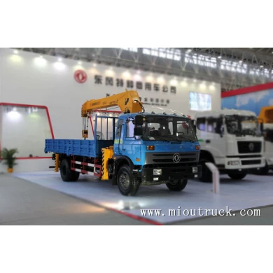 4ton dongfeng 4*2 180hp Euro3  straight arm truck  crane