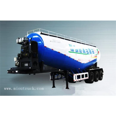 China 3 Axles powder material bulk cement transport tanker truck semi-trailer