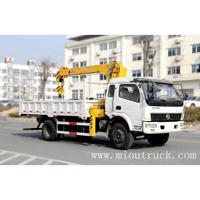 Dongfeng 5t straight arm EQ5160JSQZM1  dump truck mounted crane