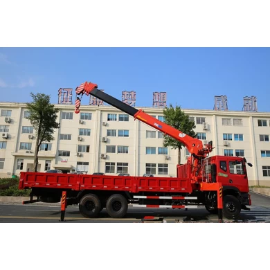 Dongfeng 6 X 4 lori dipasang kren dengan harga terbaik bagi penjualan china pembekal