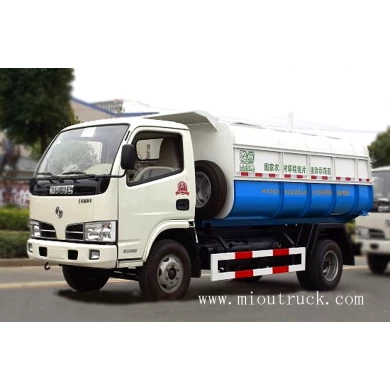 Dongfeng 4*2 3ton Hydraulic Lifter Garbage truck 