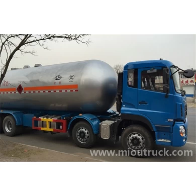 Dongfeng Tianlong 292hp 8x4 รถบรรทุกขนส่งก๊าซหุงต้ม