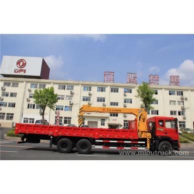 Dongfeng stright arm 6*4  crane truck hot sale
