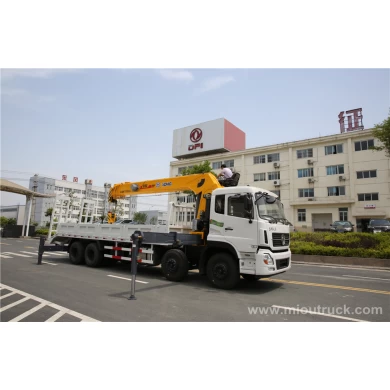 Dongfeng tianland 8 X 4 camion-grue droite avec échelle monté la grue en Chine