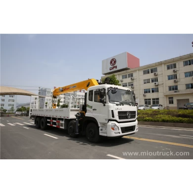 Dongfeng tianland 8 X 4 xe tải cẩu thẳng với bậc thang gắn cẩu ở Trung Quốc
