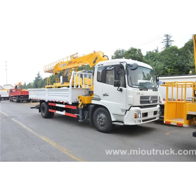 Surtidor de china de famoso Dongfeng 4 x 2 camión grúa montada carro hidráulico grúa