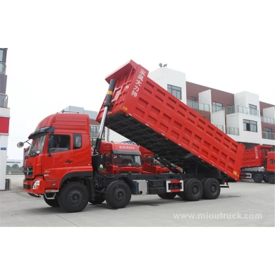 Dump lourds camions Dongfeng 8 x 4 hoersepower 385 Weichai moteur camion à benne basculante fournisseur menton