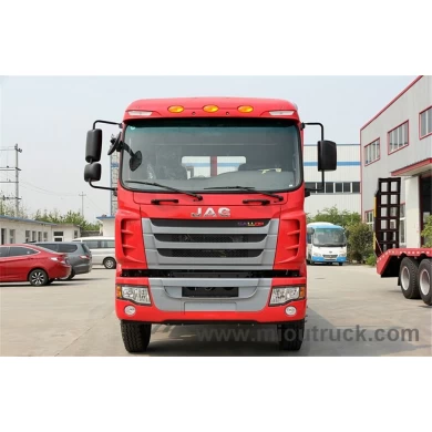 JAC 4x2 low bed truck for transporting excavator