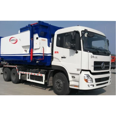 Mais famoso DongFeng Tian Long removível lixo caminhão pequeno