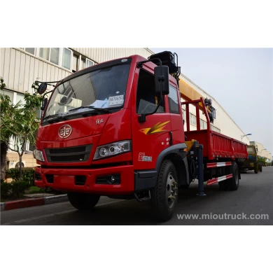 New  4x2  truck  with cran FAW Truck mounted crane in China for sale