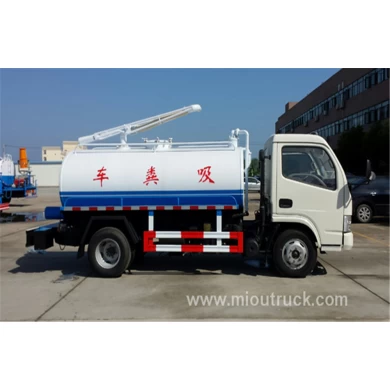 Nova condição Dongfeng fecal caminhão de sucção a vácuo fabricantes china Camião Bomba de Esgoto