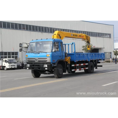 Tianjin Dongfeng 4X2 chassis 4 telescopics boom trucks mount kreyn UNIC for sale China supplier