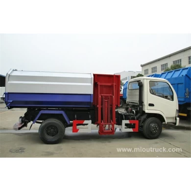 Used Dongfeng 4x2 small garbage truck  refuse collector garbage truck for sale