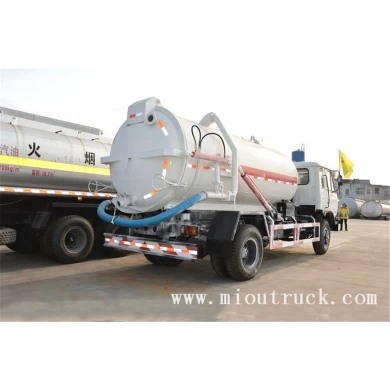 camiones de succión de aguas residuales de 10 m³ de Dongfeng 4 x 2 para la venta