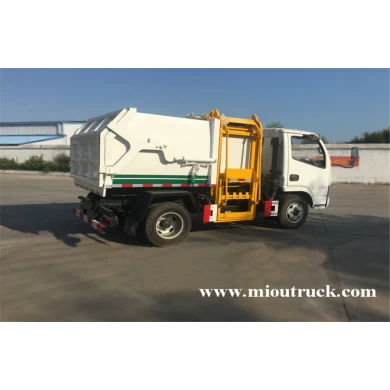 dongfeng 4x2 small garbage truck with 5 CBM vulume capacity for sale