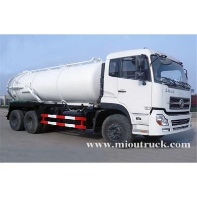 dongfeng kinland 6x4 drive type 16m³ volume capacity sewage suction truck for sale