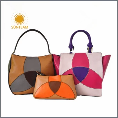 バングラデシュ本革のハンドバッグの卸売、本革女性のハンドバッグメーカー、女性メーカー革ハンドバッグ