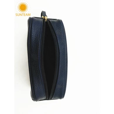 Bangladesh cosmetic bag Factory; Women leather cosmetic bag manufacturer; chinese high quality leather cosmetic bag