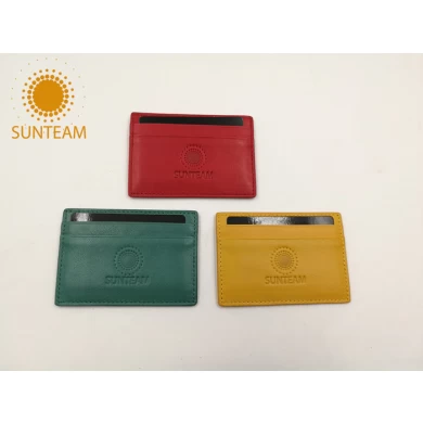Bangladesz skóra posiadacz karty kredytowej DYSTRYBUTOR; Chiński kolorowe karty kredytowej skóra Producent posiadaczem; Niesamowity design wizytowe skórzane kredytowej fabryki