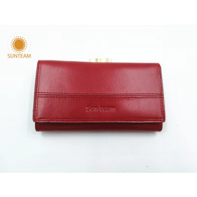 China leather goods manufacturer,china leather wallet women exporter,luxury genuine leather woman wallet factory
