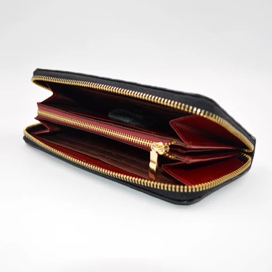Italie Quality Leather Wallet-Long Italie Cuir Pourse-Italy tissé en cuir Fournisseur