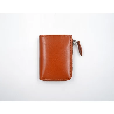 Последний держатель кожаной карты-Zipper кошелек карты Case-Leather оптом держатель карты Zipper