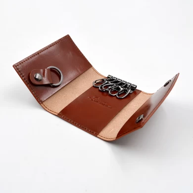 Leather Key holder wholesale-Genuine leather key case-High quality leather key holder
