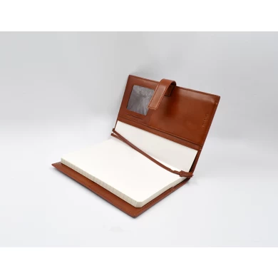 Capa notebook de couro-recarregável capa do notebook