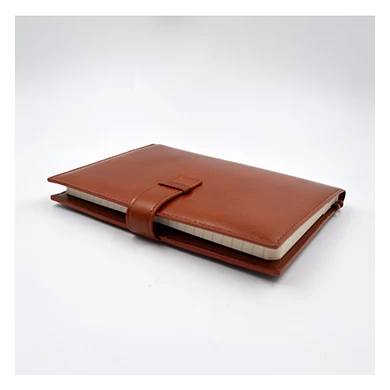 Capa notebook de couro-recarregável capa do notebook