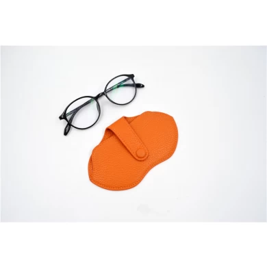 Funda de gafas de cuero Bolsa-Funda de gafas de cuero-Cubierta de gafas portátil