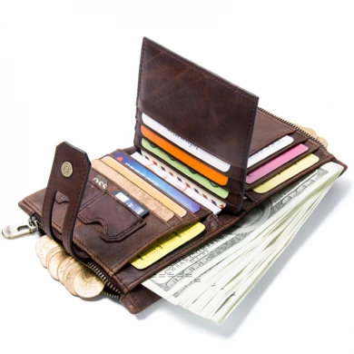 Leder Brieftasche Großhandel Leder-Geldbörse Hersteller Leder-Brieftasche für Männer