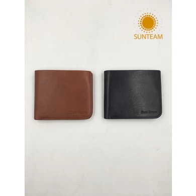 Man RFID-blokkerende Thin Genuine Leather Wallet, Bangladesh Geld Clip Thin Genuine Leather Wallet, Italiaanse RFID-blokkerende Slim Top Grain Leather Wallet