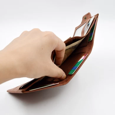 Mens Slim Wallet-Bifold Credit Card Holder for Men -Top Grain Leather Wallet for Men