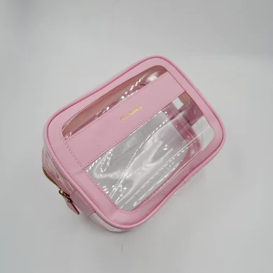 Plastic cosmetic bag-cosmetic bag supplier-PU make up bag