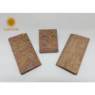 Professional  wallet supplier; Amazon colorful wallet manufacturer,made of cork, new styles,surprised fashion