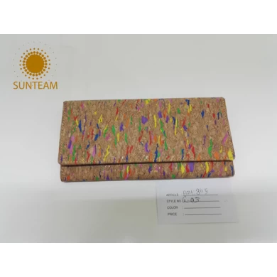 Professional  wallet supplier; Amazon colorful wallet manufacturer,made of cork.China OEM/ODM colorful women wallet exporter,high quality leather goods