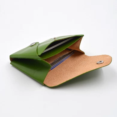 Support de carte de carte de crédit en cuir mince minimaliste en cuir pour hommes