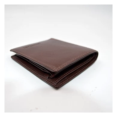 Billetera de cuero de cuero-hombre de cuero de piel delgada, cartera de cuero de alta calidad