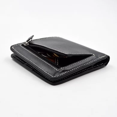 Square leather wallet unisex-Genuine leather uniset wallet-Hot sale quality wallet