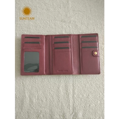 Sun Team Bifold Wallet Factory, OEM RFID Card Stack Wallet Supplier, Sun Team Leather Pouch