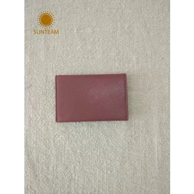 L’équipe Sun autruche cuir portefeuille fournisseur, organisateur embrayage de haute qualité en cuir, portefeuille Bifold usine