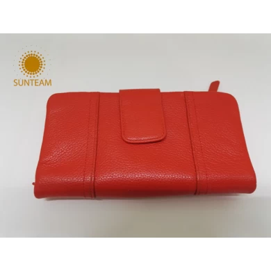 Sunteam OEM RFID Wallet Factory, Fashion Leather Wallet Supplier, Man Genuine Leather Wallet