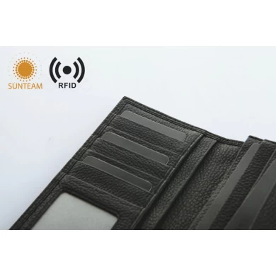 china leather rfid  pu wallet for men suppliers，tooled rfid wallet china factory，china cheap nice rfid pu wallet suppliers