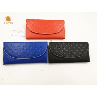 Rabatt Designer Damemappen Händler, neueste Leder-Brieftasche Hersteller, Frauen lange blaue Art und Weise wallet