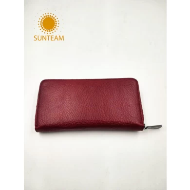 Marca famosa bolsa de couro China, PU couro mulheres carteira fornecedor, carteira de couro de alta qualidade geunine
