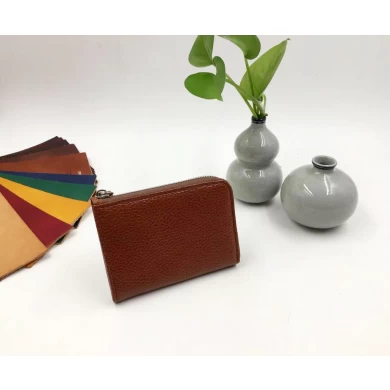 le portefeuille minimaliste en cuir du porte-cartes personnalisé pour dames