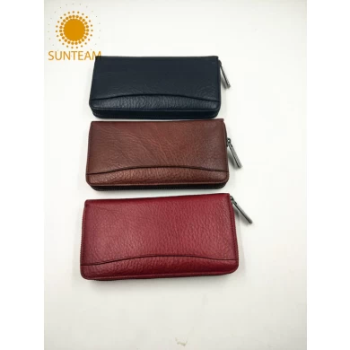 thin style men genuine leather wallet,Wallet Leather Front Pocket,soft leather women wallet distributor